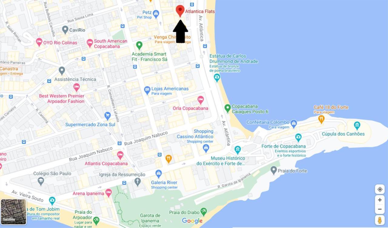 Atlântica Flats Copacabana Rio de Janeiro Exterior foto